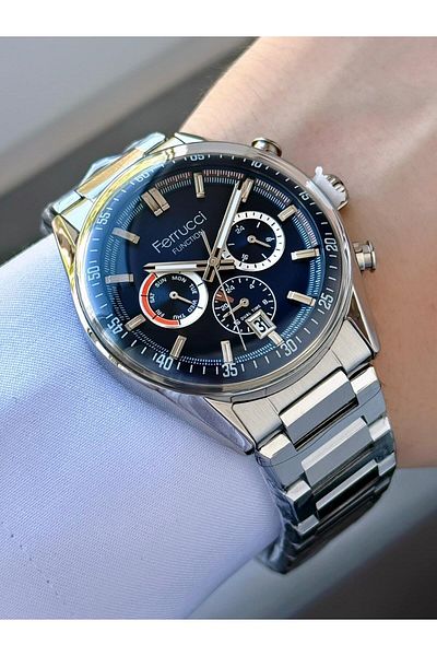 Ferrucci Men's Functions Active Metal Cord Wrist Watch