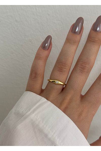KİLİGİSTANBUL Thin Star Ring (Size Adjustable)