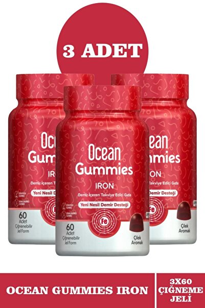 Ocean Gummies Iron 60 Jel Form 3 Adet