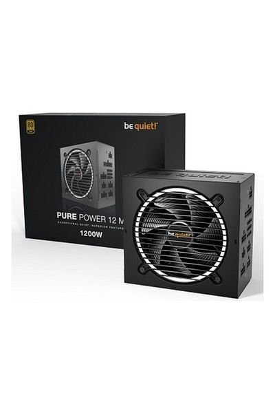 Be Quiet! Sursa be quiet! Pure Power 12 M, 1200W, BN346, 80 PLUS Gold, Full modulara, PFC Activ, DC-DC