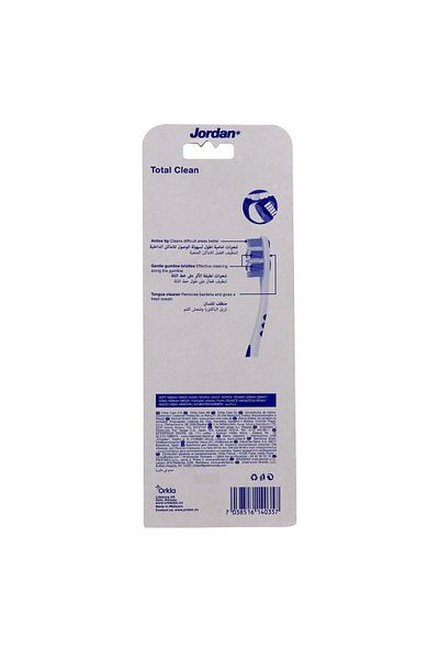 JORDAN Total Clean Tooth Brush Soft Assorted 4 pcs