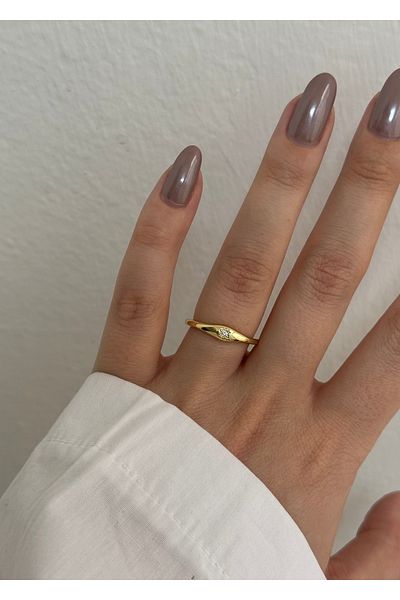 KİLİGİSTANBUL Thin Star Ring (Size Adjustable)