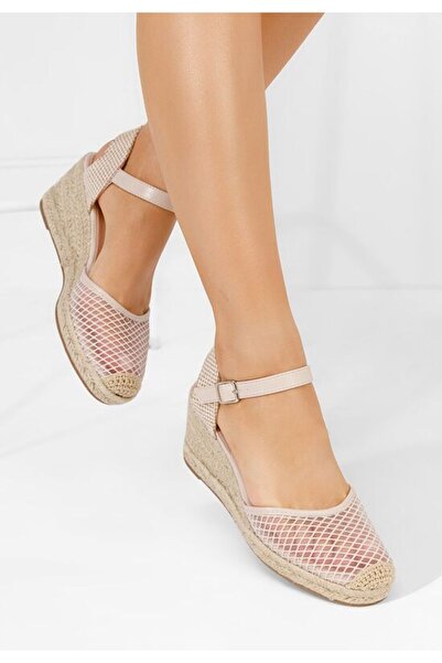 B T Shoes Sandale tip espadrile Shellyana bej