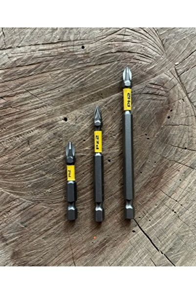 Azm PH2*10CM MIKNATISLI YILDIZ BİTS UÇ PZ2 UÇ VİDA SIKMA UCU 3PCS