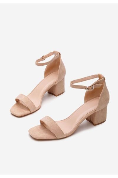 B T Shoes Sandale cu toc gros Lilea V3 kaki