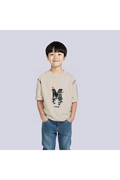 ALANAQA Boys' oversized unisex T-shirt, ages 3-13 years