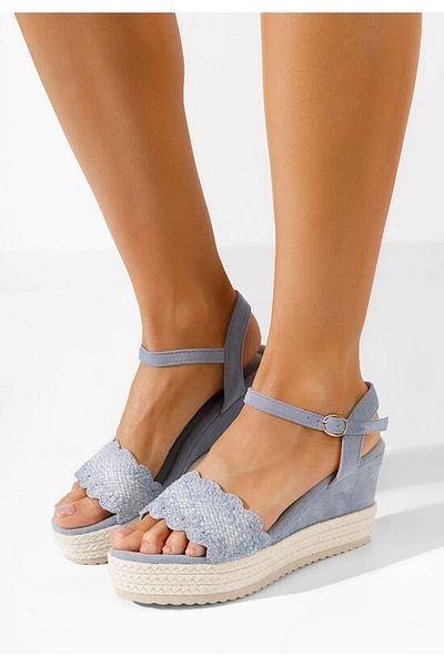 B T Shoes Sandale cu platforma Miliana bleu