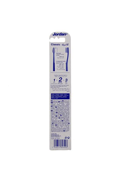 JORDAN Toothbrush Classic Hard Assorted Color 1 pc
