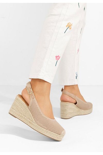 B T Shoes Sandale tip espadrile Kimiko kaki