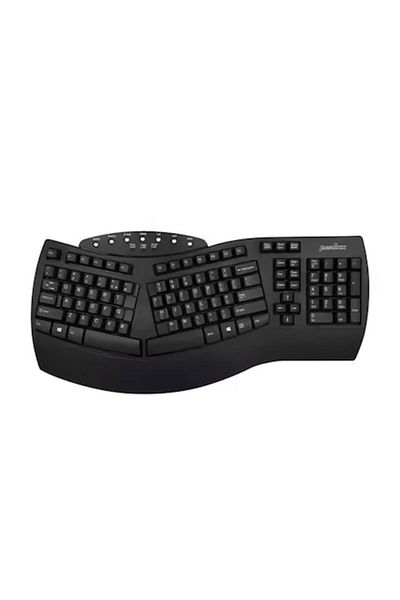A ATAB Ergonomic/Wireless Gaming Keyboard with Split Design – Dual Connectivity Bluetooth & 2.4GHz –