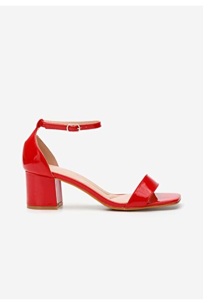 B T Shoes Red Karyssa chunky heel sandals