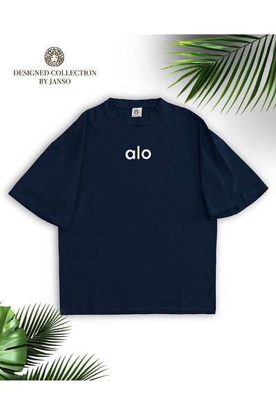 JANSO GROUP -Women's Lolo Printed Short Sleeve Tshirt Large Size Oversize Cotton