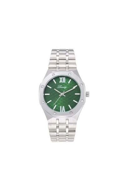 Luxure Men's silver stainless steel watch