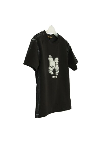 ALANAQA Boys' oversized unisex T-shirt, ages 3-13 years