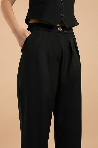 Divah.ro Elegant long trousers, negri