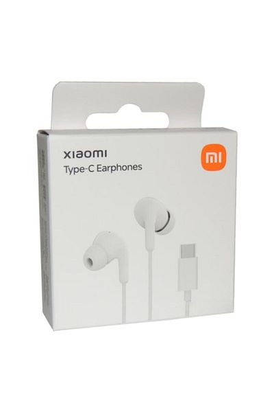 Xiaomi Căști Xiaomi premium cu fir, USB-C, IP54, microfon cu reducere a zgomotului și control al volumului, alb