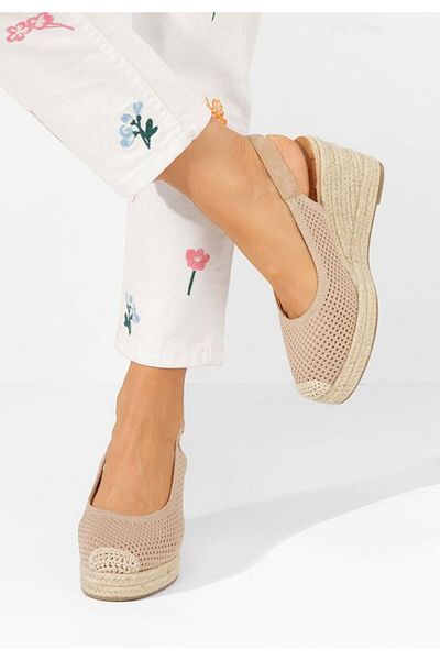 B T Shoes Sandale tip espadrile Kimiko kaki