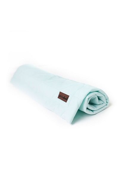 Milly Mally Soft Touch Double-Sided Blanket, Velvet and Cotton, 100x70 cm, Aquamarine