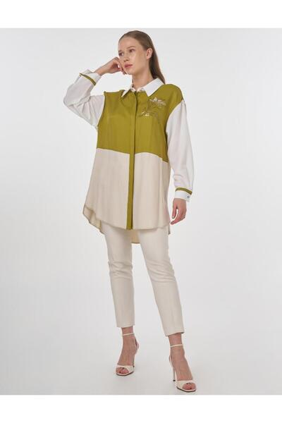 Kayra Plus Size Embroidered Viscose Tunic 21149-25