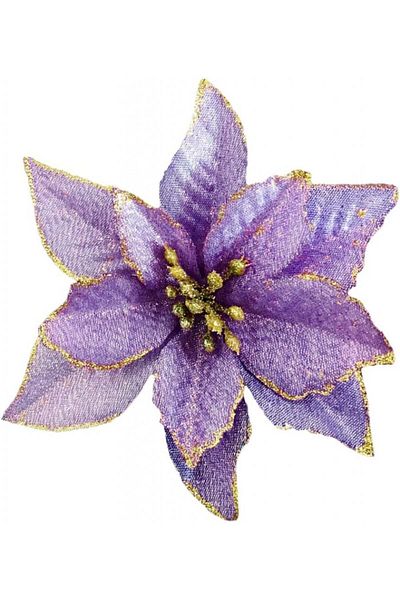 NOVELTY GIFTS1 Set de 12 flori artificiale de Crăciun CADOURI INEDITE1, textil, violet, 13 cm