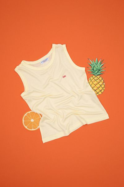 U.S. Polo Assn. Girl's Lemon Basic T-Shirt 50306215-Vr035