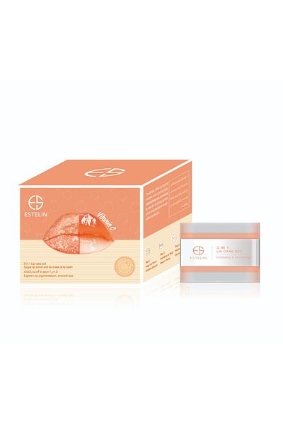 ESTELİN ESTELIN Vitamin C Lip Care Set – Sugar Lip Scrub, Lip Mask & Lip Balm for Smooth, Bright Lips