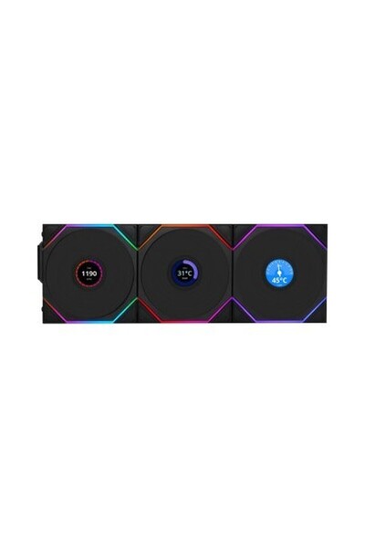 Lian Li Unı Fan Reverse Tl Wıreless LCD 3X120MM Siyah Kasa Fanı (G99.12RTLLCD1W3B.00)