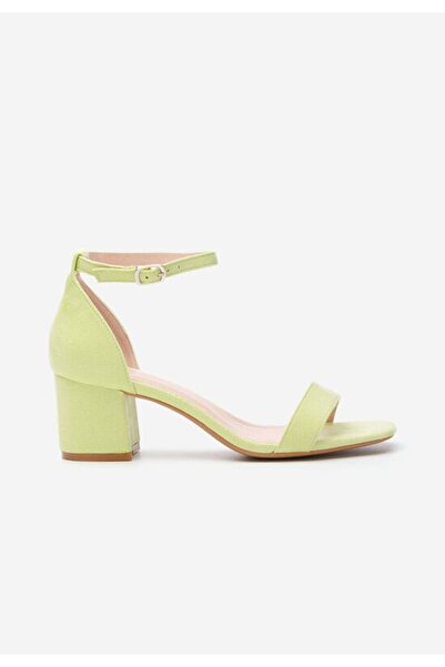 B T Shoes Sandale cu toc gros Lilea V3 lime