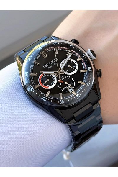 Ferrucci Men's Functions Active Metal Cord Wrist Watch
