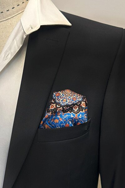 Kravatkolik Ανδρικό μαντήλι τσέπης με πολύχρωμο μοτίβο SPS608-88