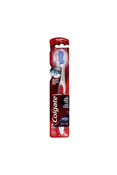 Colgate 360 Optic Whitening Medium Toothbrush Assorted Colour 1 pc