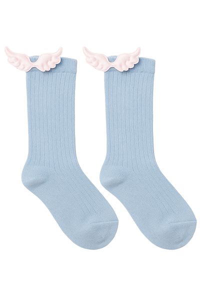 Katia&Bony Blue Knee Socks - Baby Wing Accessory