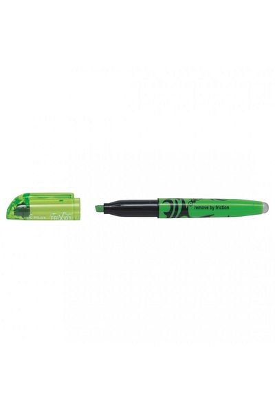 Pilot Frixion Light Erasable Textmarker Green, Tip 4 mm 3.3 mm Line Width, Thermosensitive Ink,