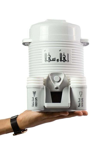 Generic Zamzam Water Small Tank Inspiring By Mecca 2L Grey