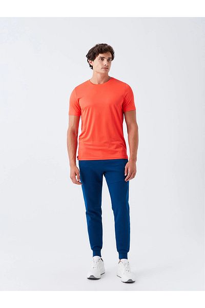 LC Waikiki Xside Active Orange Dry-Tech Crew Neck Short Sleeve Men's Sports T-Shirt