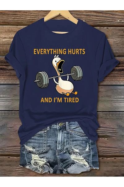 DAXİS Sportwear Company Tricou pentru damă cu imprimeu iepure cu gâtul turnat