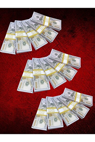Kelepir Fırsatlar 15 Deste 100 Dolar 1.kalite Kuşe Kağıt Geçersiz Şaka Düğün ...