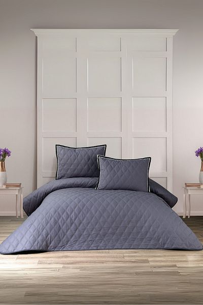 BELENAY HOME Vita 3 Piece Bedspread Set – Double, Fiber Filled, Flounced Pillowcases