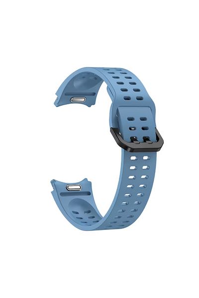 THD Curea , Compatibila Galaxy Watch6/classic, Galaxy Watch5/pro, Modelul Sport Cu Orificii, Albastra