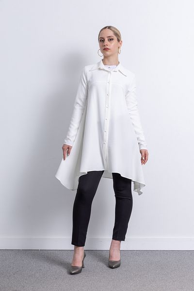 TUĞBA ERGÜL Women's Crepe Fabric Tunic 1230