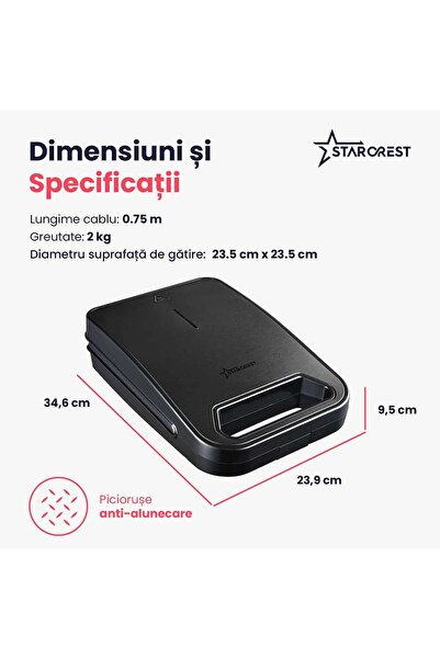 STARCREST Aparat pentru preparat forme de nuci STARCREST SNM-4024BX, 24 forme, 1400W, Indicator luminos