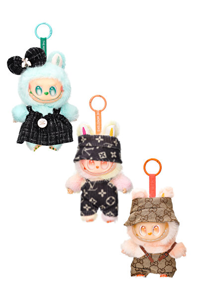 LABUBU Kıyafetli Labubu Big Intro Enerji Figür , Anahtarlık, Peluş Oyuncak