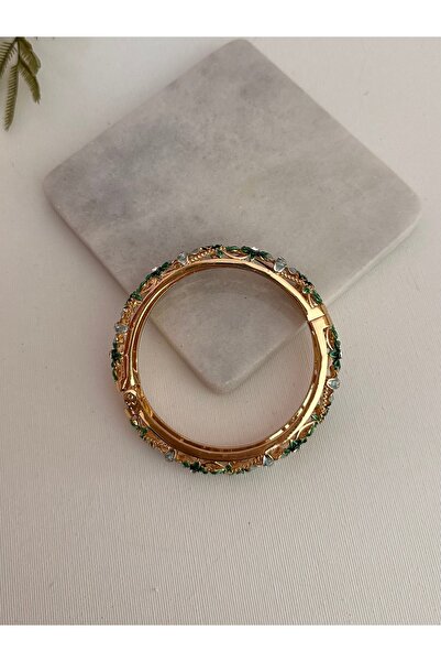YENGEÇ Mineli Floral Handcuff Bracelet