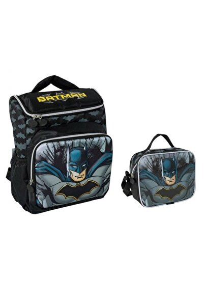GENC DIJITAL BASKI Geantă și cutie de prânz cu imprimeu Batman