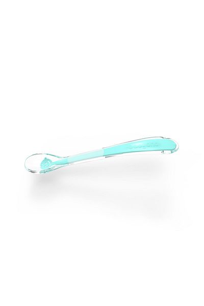 Babyono Lingurita moale din silicon Baby Smile turcoaz, 1460/01