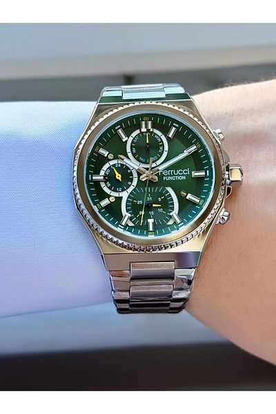 Ferrucci Men's Functions Active Metal Cord Wrist Watch
