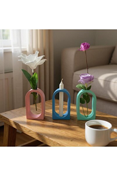 Tasarım Orno Trio – 3"lü Renkli Dekoratif Set