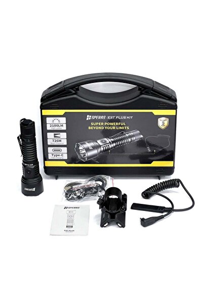 Asperas Grup Kit lanternă profesională HOPE PLUS – 1600 lumeni, 726 metri