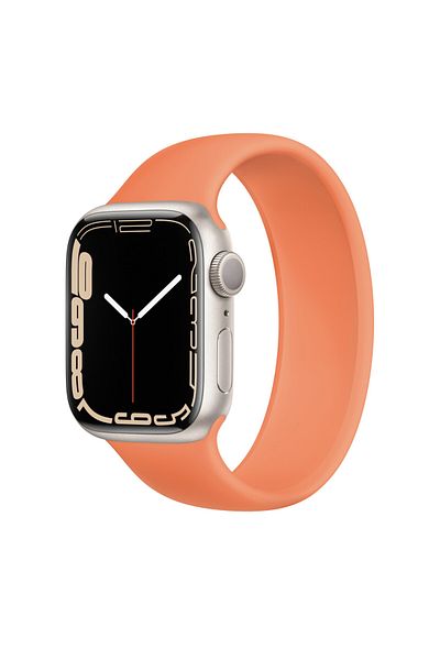 THD THD orange silicone solo loop strap for Apple Watch 41mm series 7 and series 8, size