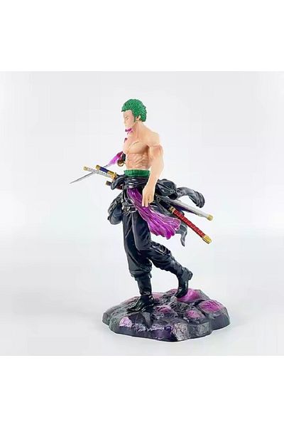rexa Cartoon Figure Resin Statue Pvc One -Pieced Character Zoro Action Figure for Decor Anime Sculpture